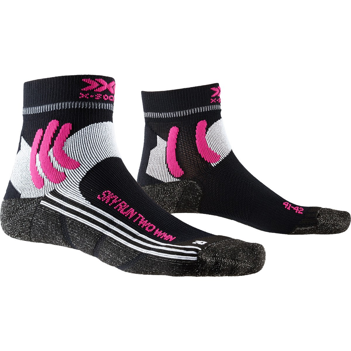 Picture of X-Socks Sky Run Two Women&#039;s Running Socks - opal black/arctic white
