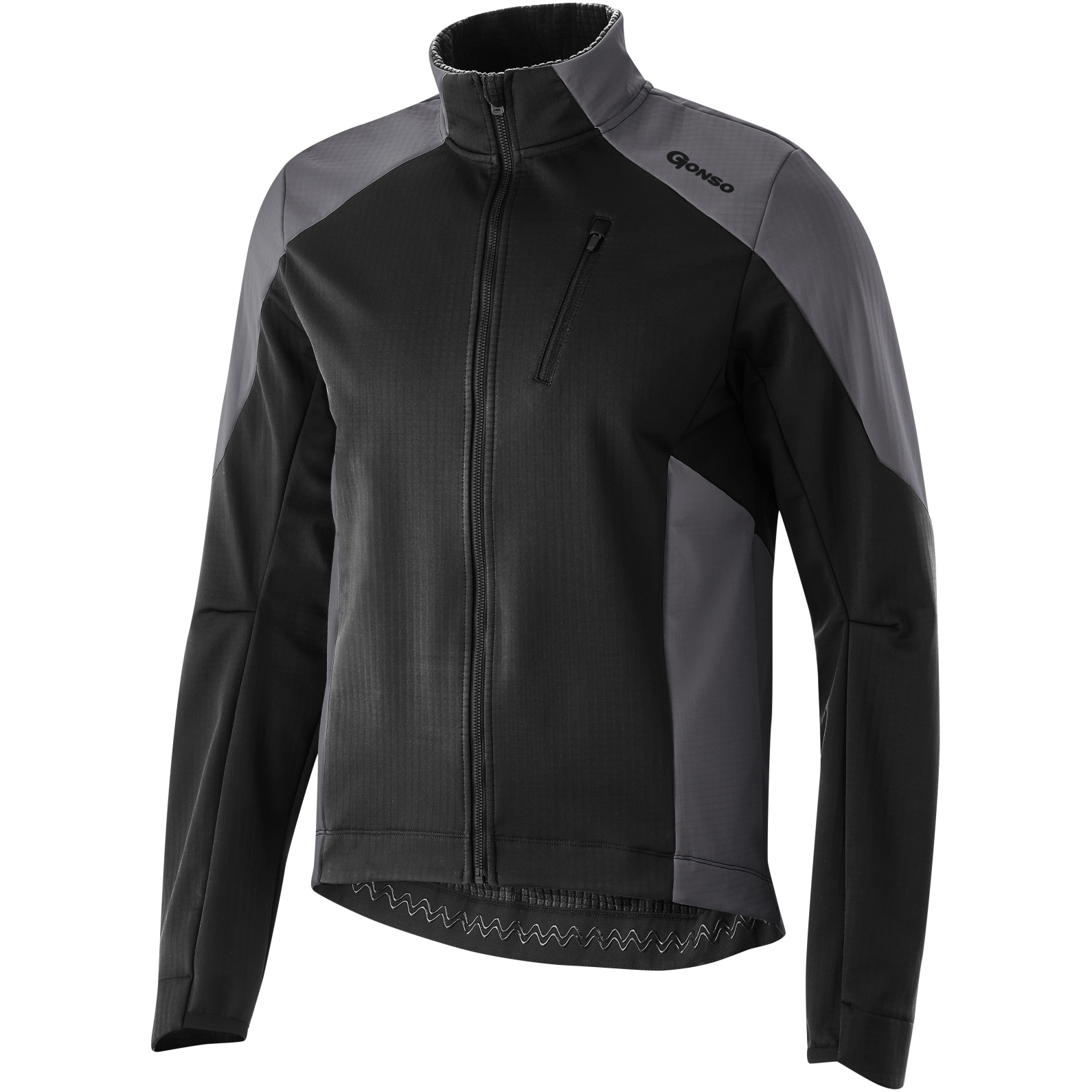 Picture of Gonso Trail Softshell Jacket Men - Black/Mercury Gray