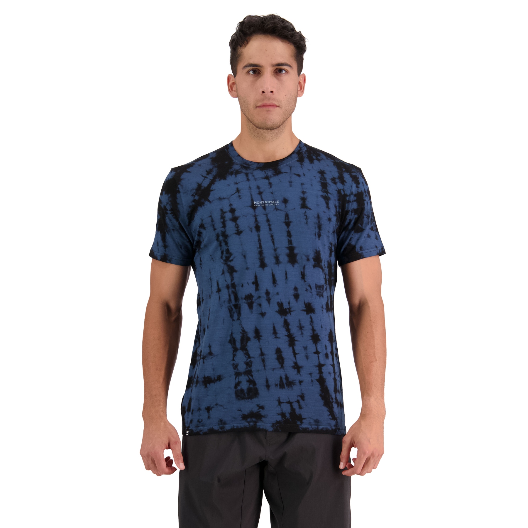 Produktbild von Mons Royale Icon Garment Dyed T-Shirt - ice night tie dye