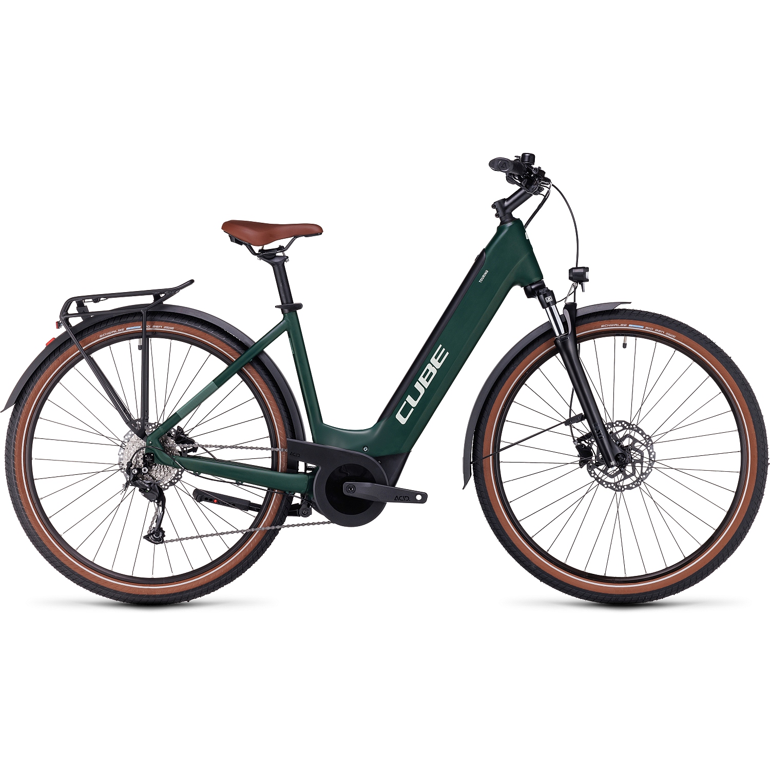 Produktbild von CUBE TOURING HYBRID ONE 625 - Tiefeinstieg Trekking E-Bike - 2023 - darkgreen / green