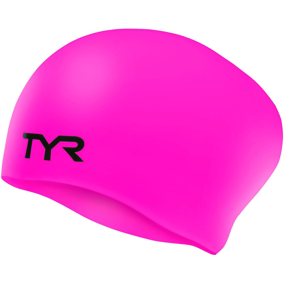 Produktbild von TYR Long Hair Swim Cap Badekappe für lange Haare - pink