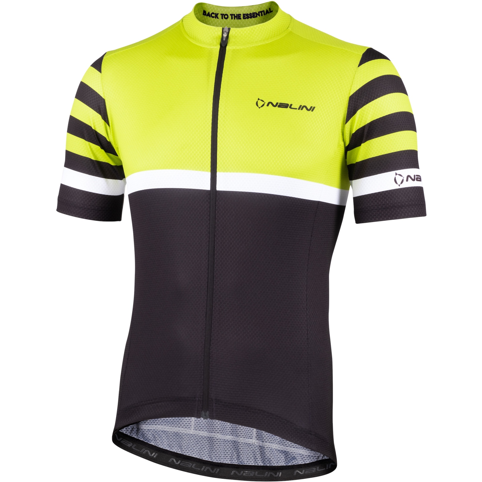 Picture of Nalini Solid Cycling Jersey Men - black/evolution green 4050