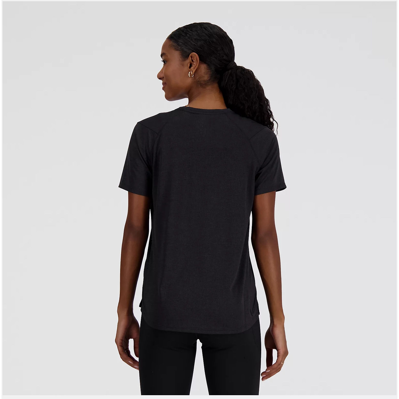 New Balance Athletics T-Shirt Women - Black Heather | BIKE24