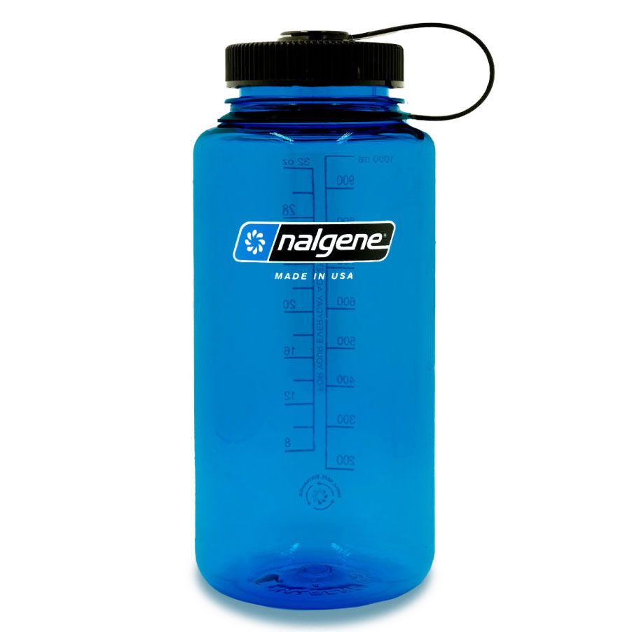 Productfoto van Nalgene Wide Mouth Sustain Drinkfles - 1l - blauw