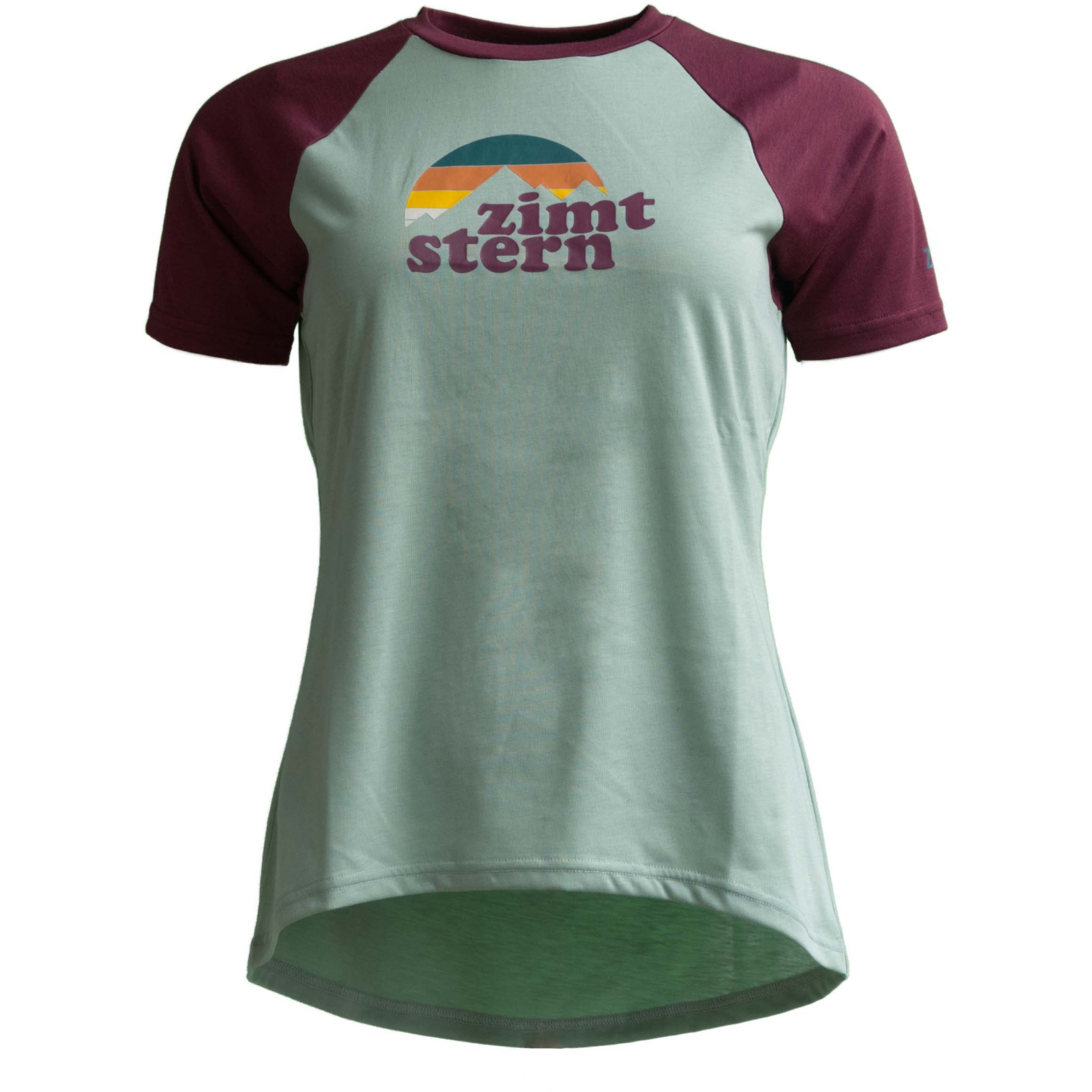 Imagen de Zimtstern Camiseta de Manga Corta Mujer - Sunsetz - Granite Green/Windsor Wine