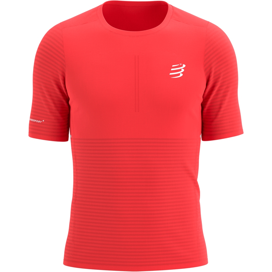 Red Plume Men’s Compression Long Sleeve Shirt – 3D Digital Print, Moisture-Wicking Workout Top