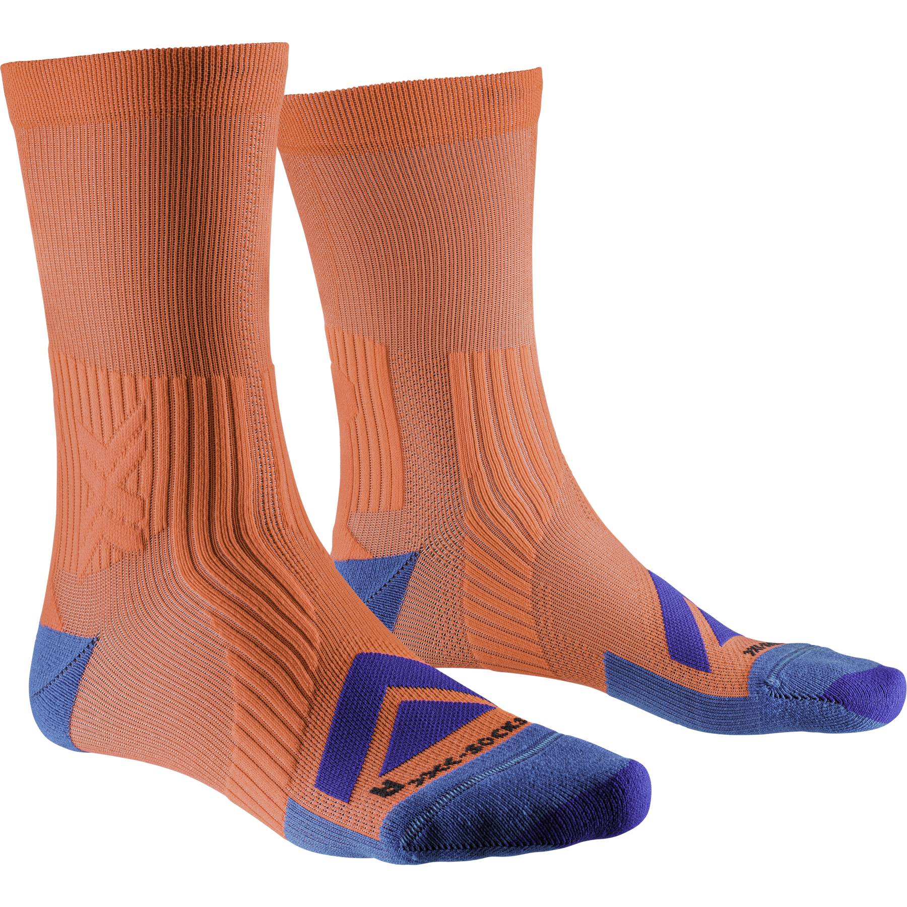 Produktbild von X-Socks Bike Expert Crew Socken - sunset/twyce blue