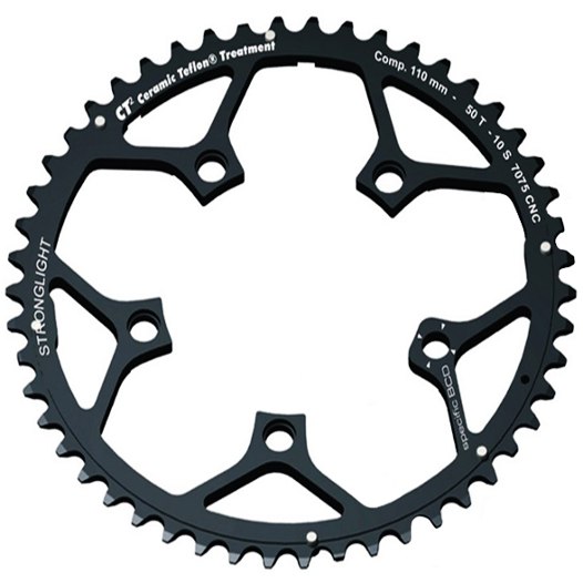 Productfoto van Stronglight CT2 Road Chainring - 5-Arm - 110mm - Shimano 10/11-Speed - black