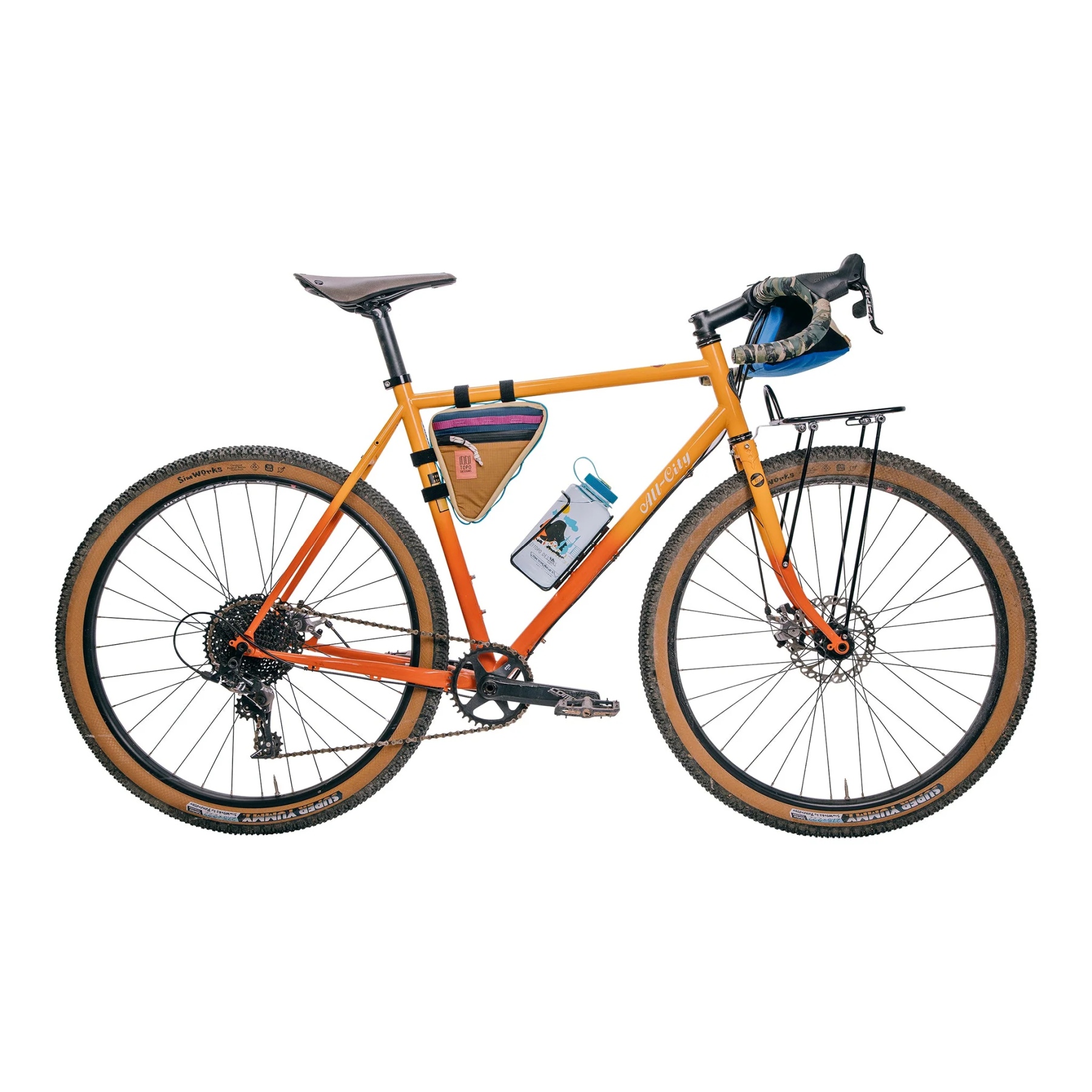 Topo Designs Bike Frame Bag - Black/Neutral | BIKE24