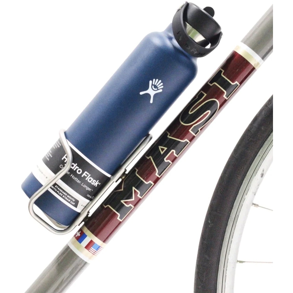 King Cage Flat Top Bottle Cage - Titanium | BIKE24