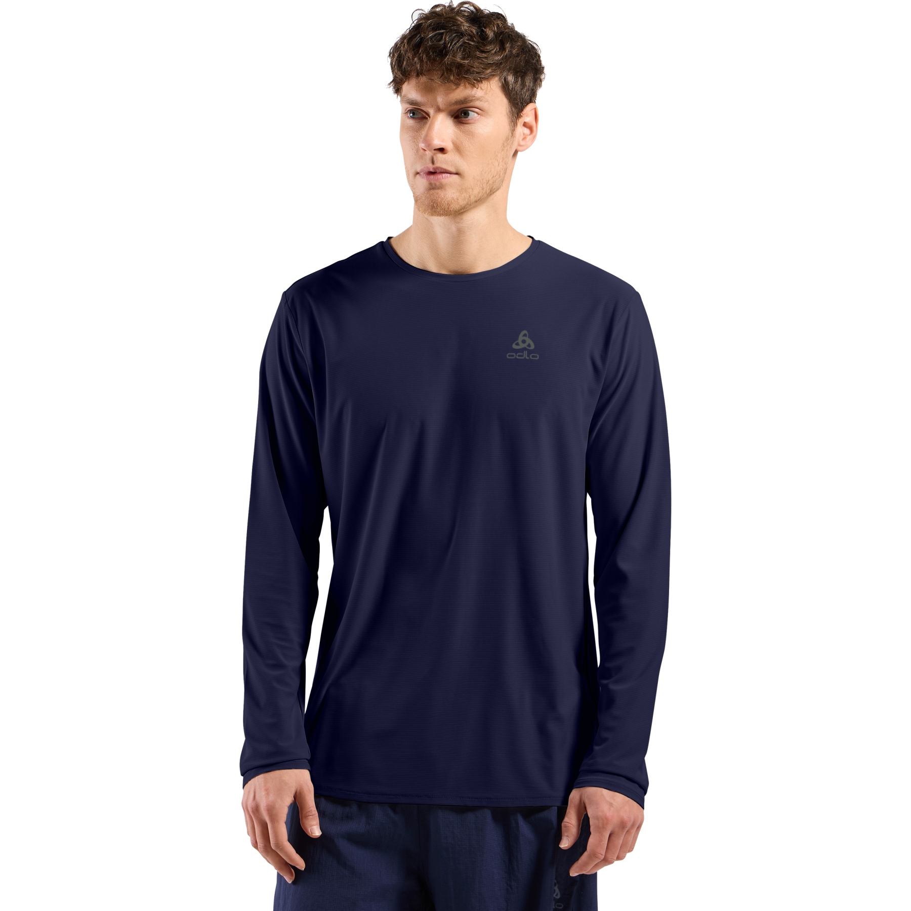 Productfoto van Odlo Zeroweight Chill-Tec 2.0 Hardloopshirt met Lange Mouwen Heren - eclipse