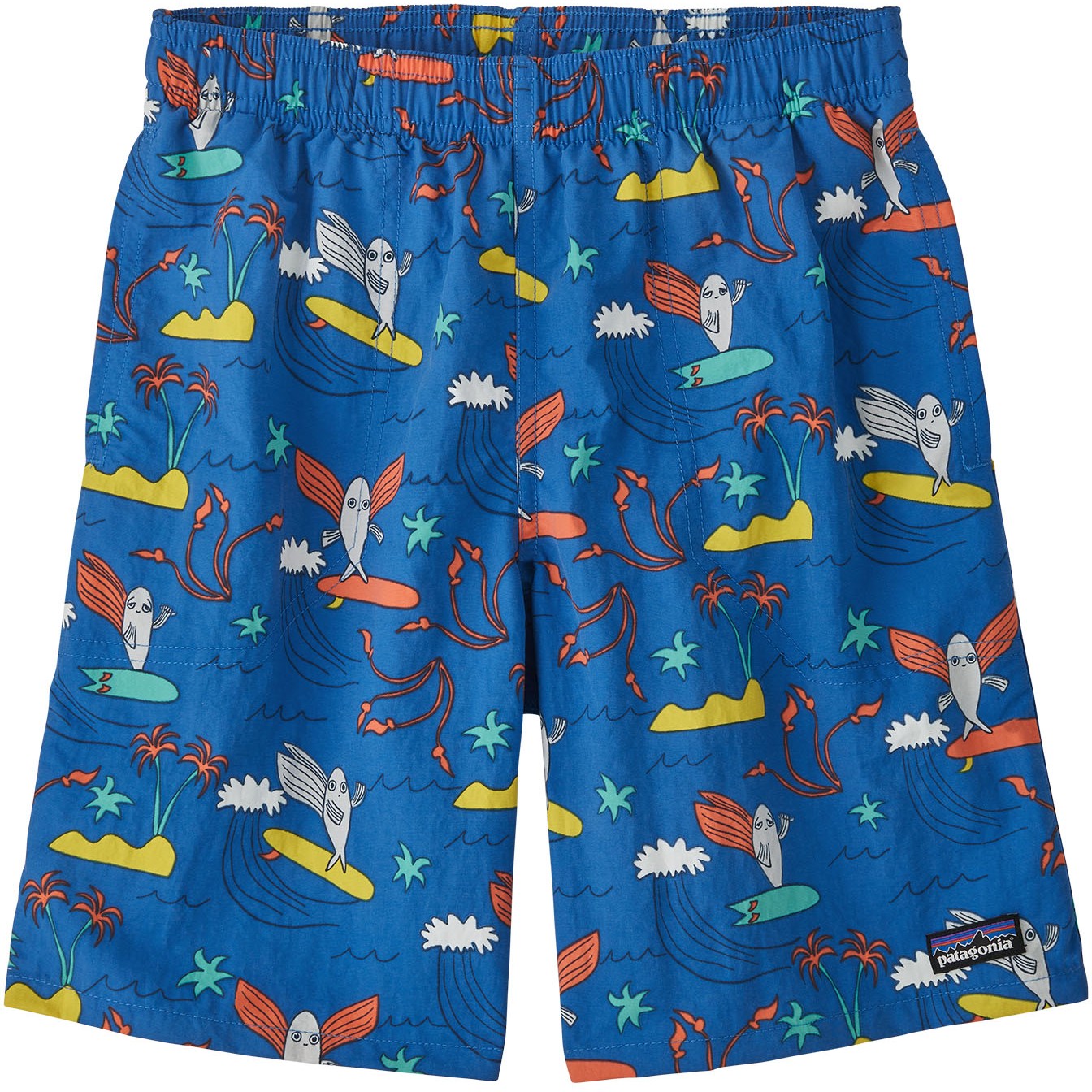 Picture of Patagonia Kids Baggies Shorts 7&quot; - Happy Jam: Bayou Blue