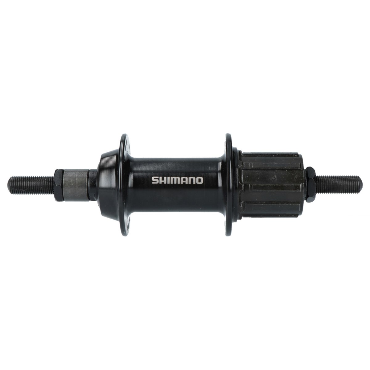 Produktbild von Shimano Tourney FH-TY500-7-NT Hinterradnabe - Felgenbremse - 7-fach - 10x135mm Vollachse - schwarz