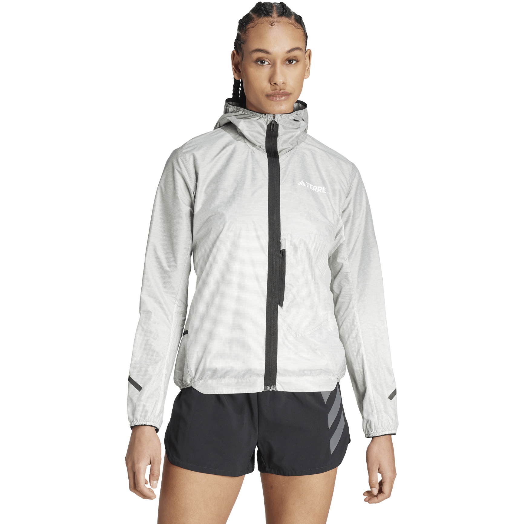 Picture of adidas TERREX Xperior Light Windweave Jacket Women - silver green IN2911