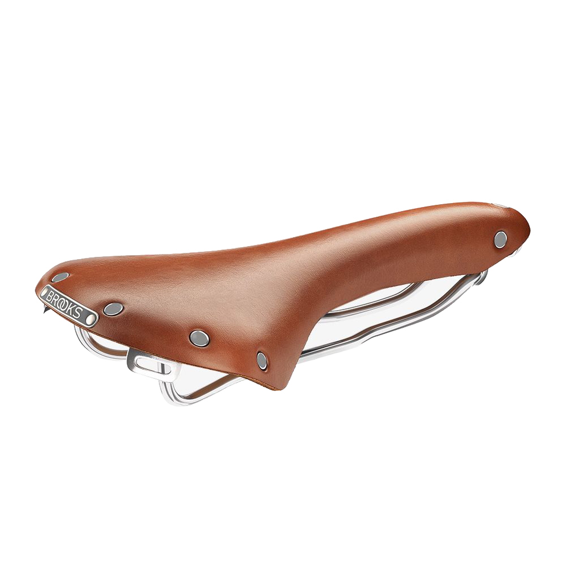Picture of Brooks B15 Swallow Bend Leather Saddle - honey