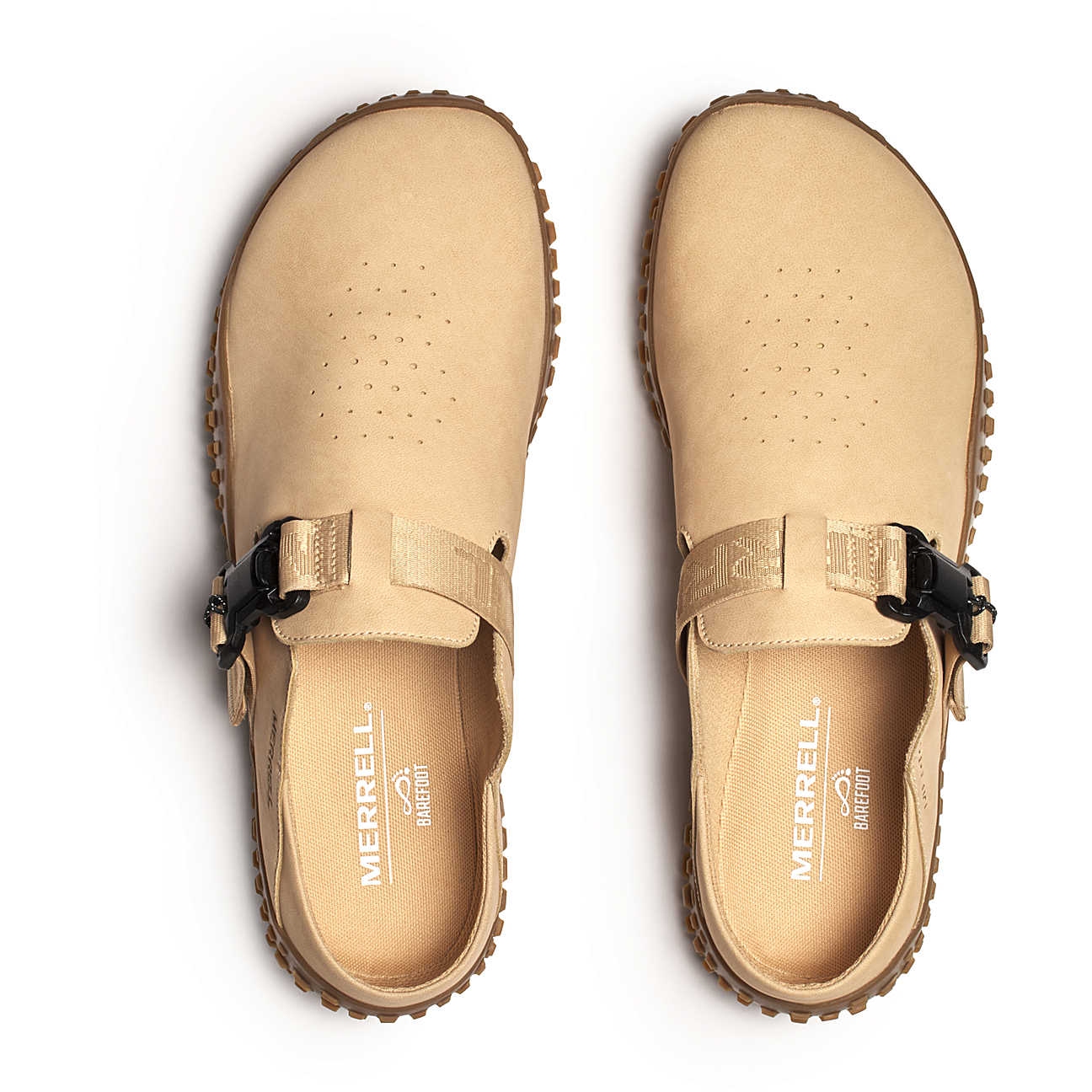 Merrell Wrapt Slide Nubuck Barefoot Shoes Men - latte | BIKE24