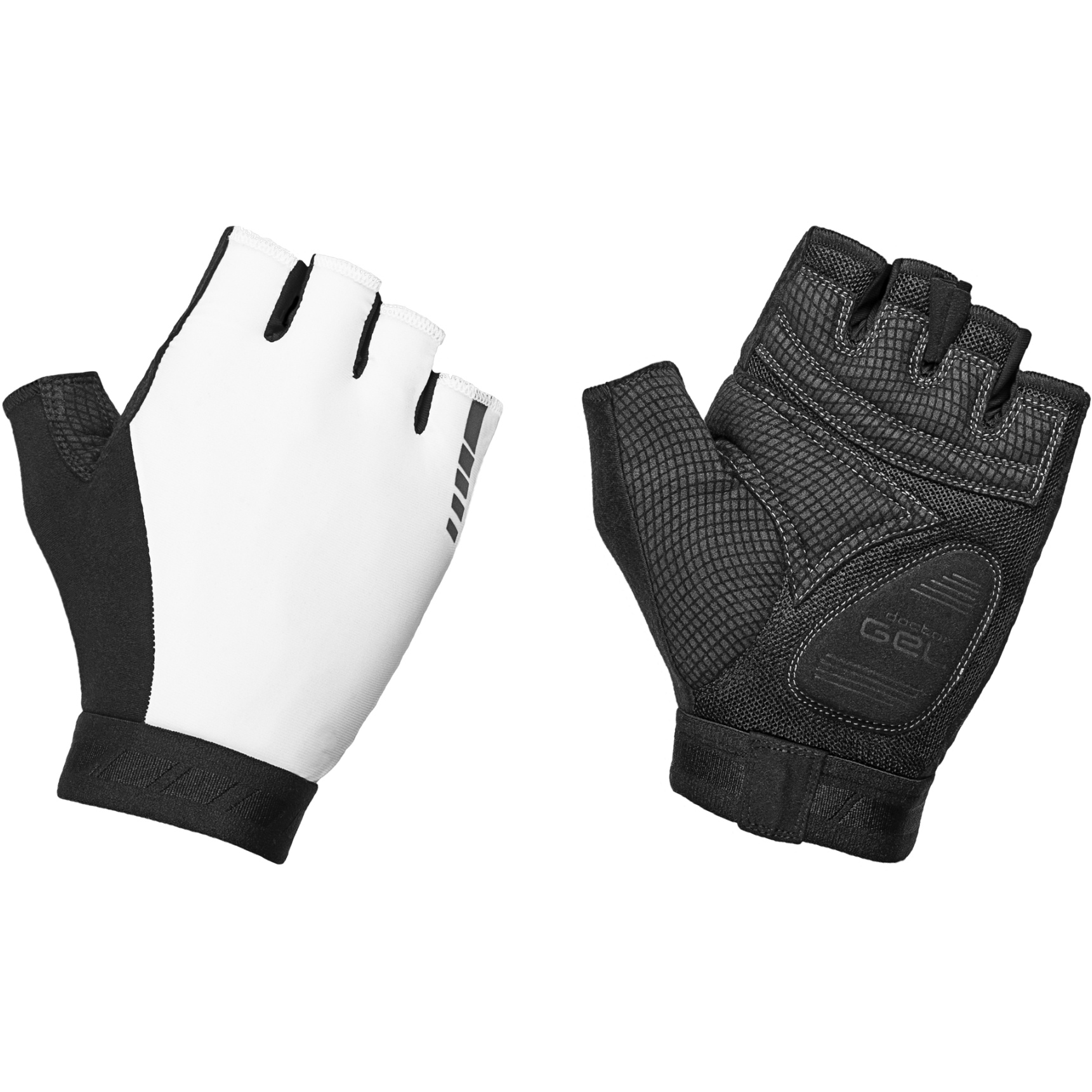 Picture of GripGrab WorldCup Padded Short Finger Gloves 2 - White