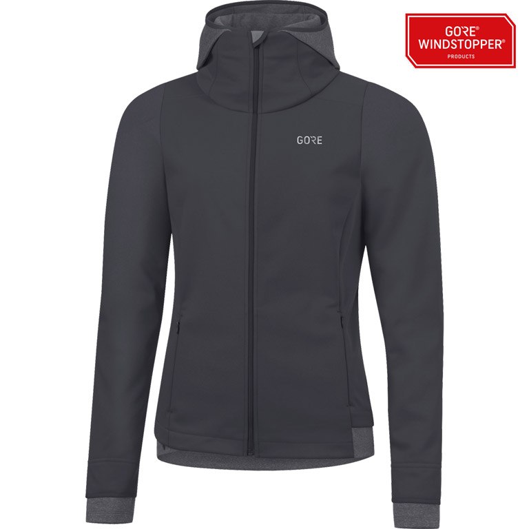 Picture of GOREWEAR R3 GORE® WINDSTOPPER® Thermo Women&#039;s Hoodie - terra grey 0R00