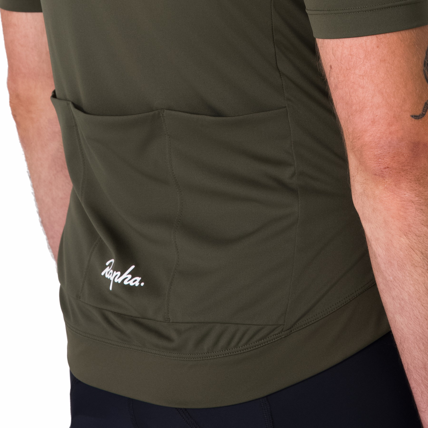 Rapha Men's Core Jersey, Green/White – woolyswheels.com.au