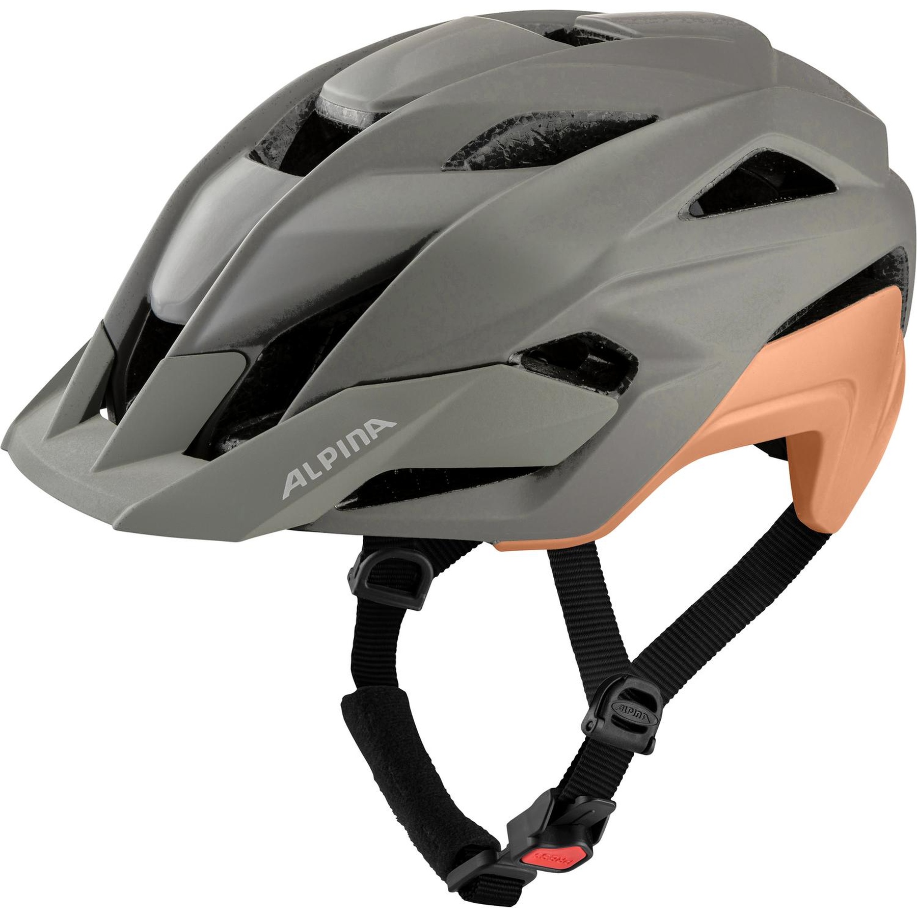 Picture of Alpina Kamloop Bike Helmet - moon-grey-peach matt