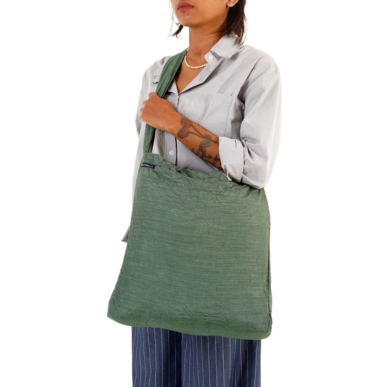 Foto de Ticket To The Moon Bolsa de Compras - Eco Bag Premium - Medium - 15L - Sage Green
