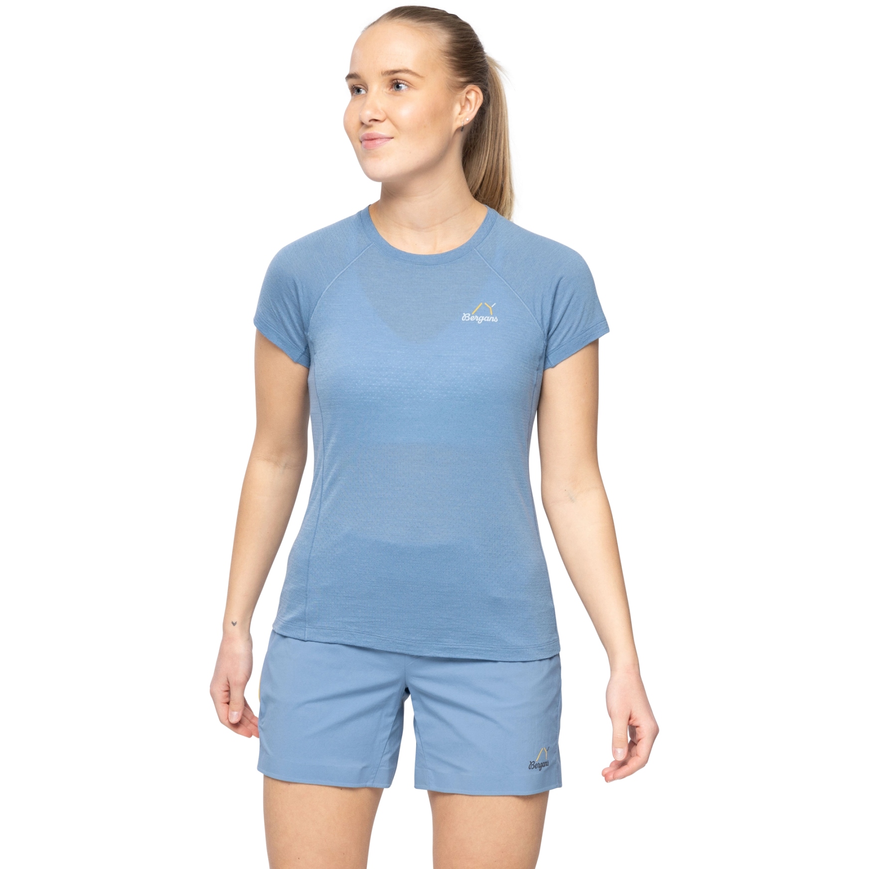 Picture of Bergans Y LightLine Merino Tee Women - elemental blue