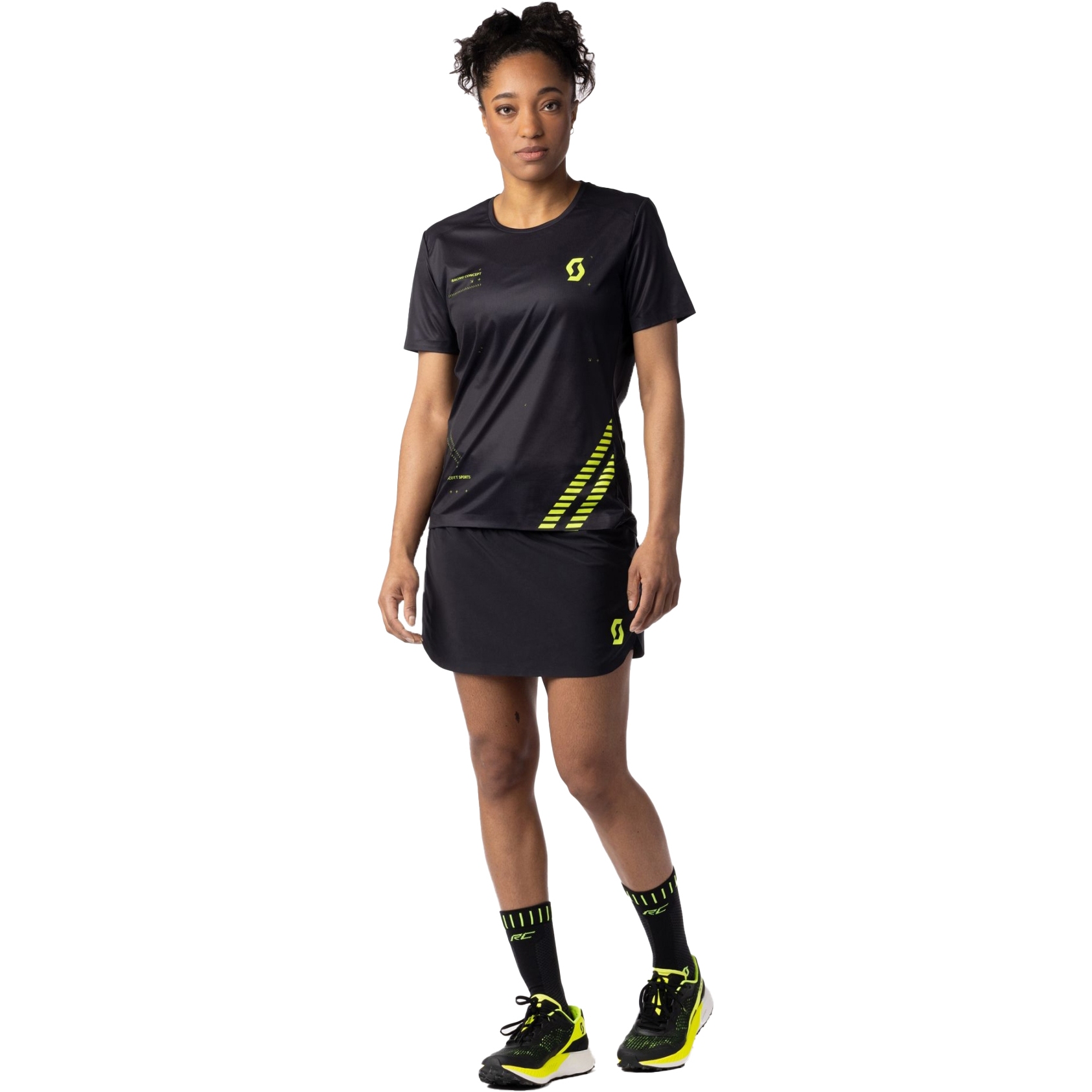 Picture of SCOTT RC Run Short Sleeve Tee Women - black/yellow