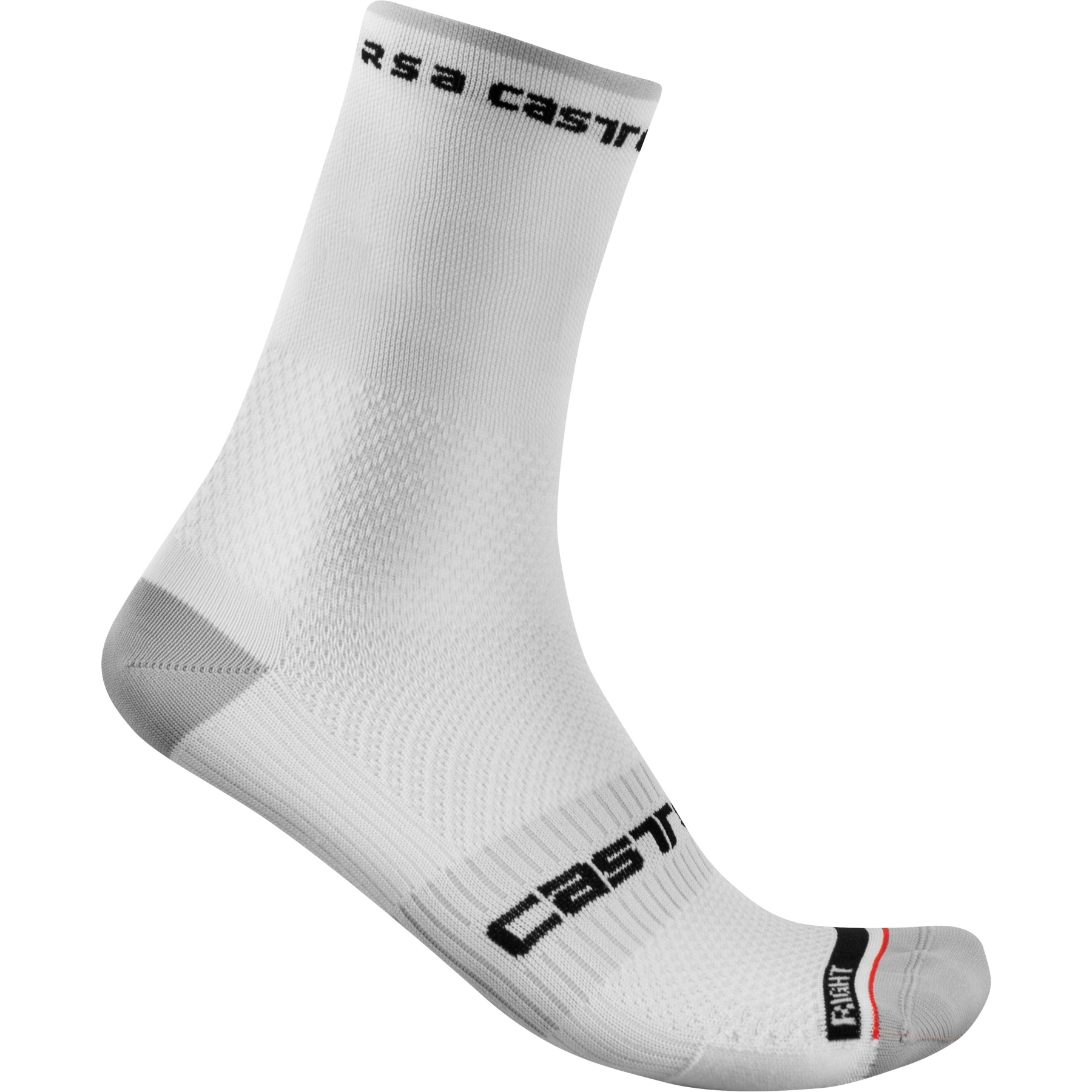 Image of Castelli Rosso Corsa Pro 15 Socks - white 001