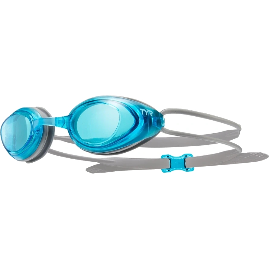 Productfoto van TYR Blackhawk Racing Adult Fit Swimming Goggles - blue/blue/grey