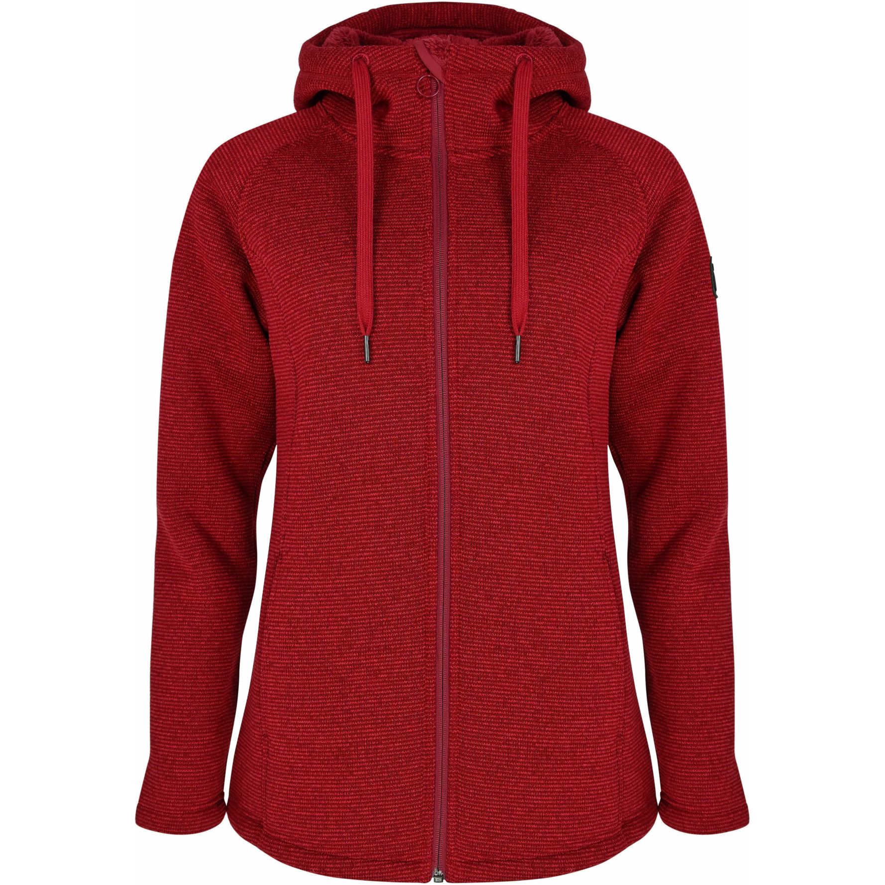 Picture of Elkline FIREPLACE Padded Fleece Jacket Women - chilipepperred-darkred