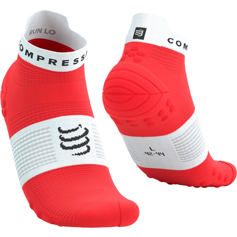 Immagine prodotto da Compressport Calze a Compressione - Pro Racing v4.0 Run Low - fluo red/white