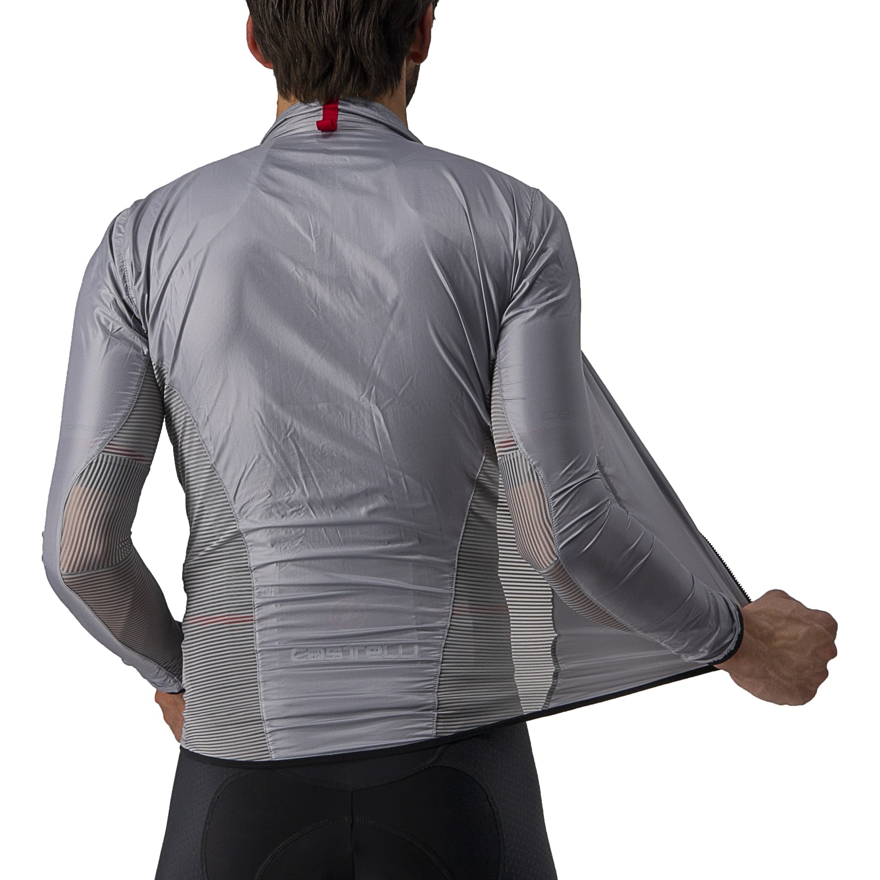 Castelli Aria Shell Jacket Men - silver grey 870 | BIKE24