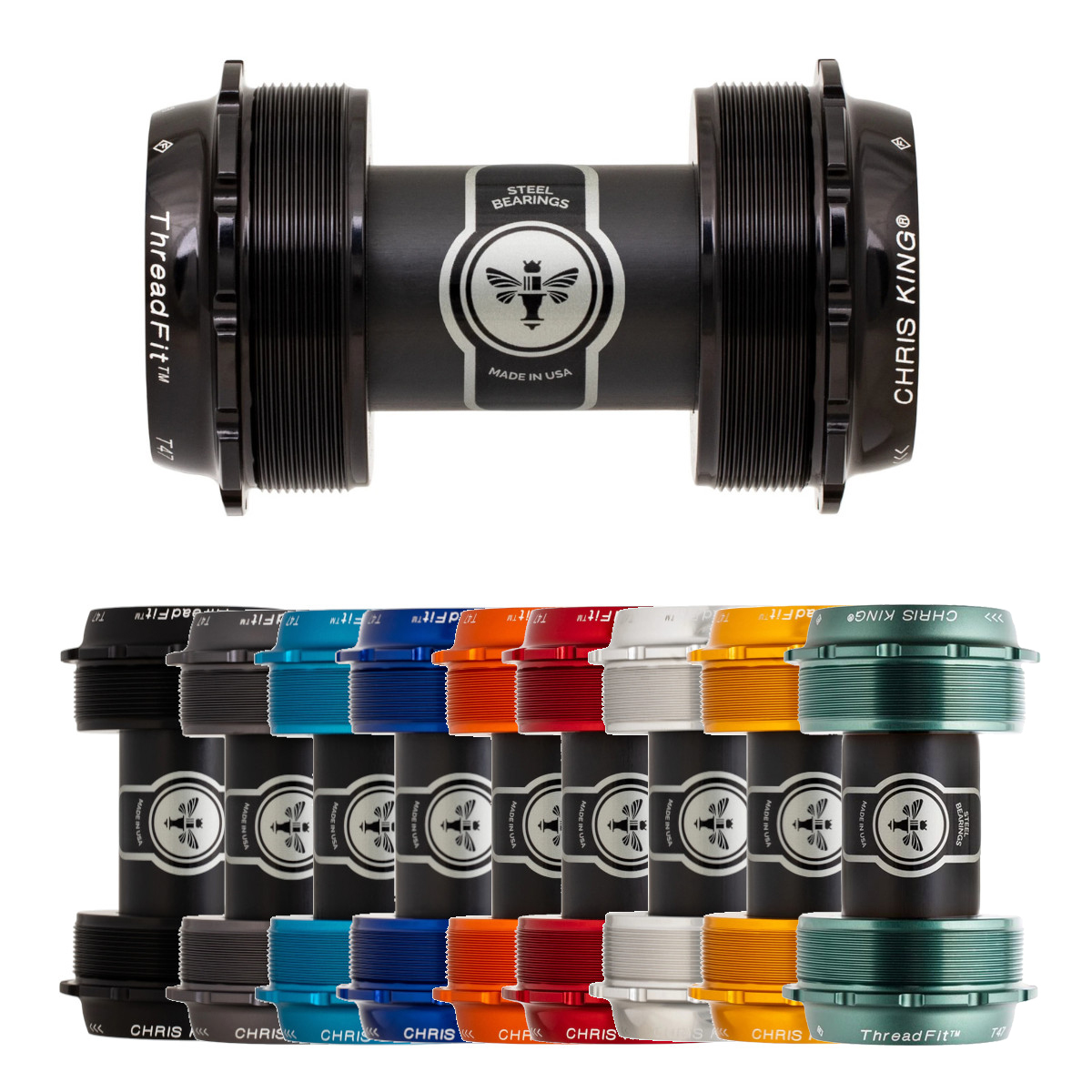 Chris King ThreadFit T47 24x ボトムブラケット Chris King ThreadFit™ T47 24x Bottom Bracket – Chris King
