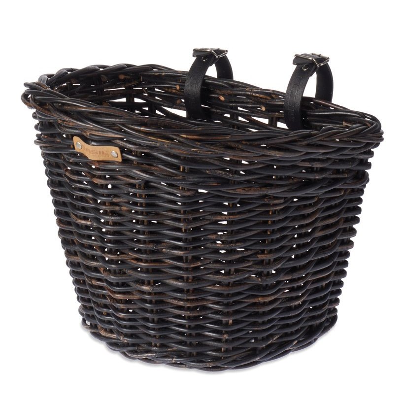 Picture of Basil Darcy L Bike Basket - nature melee black