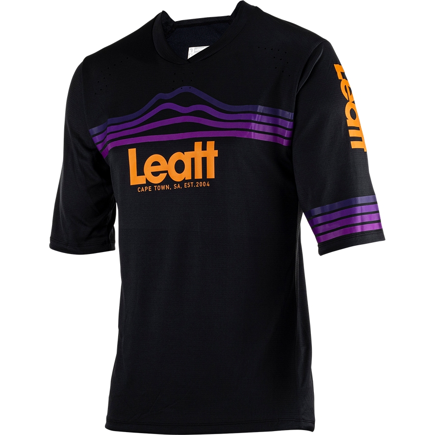 Productfoto van Leatt MTB Enduro 3.0 Shirt met 3/4-Mouwen - zwart