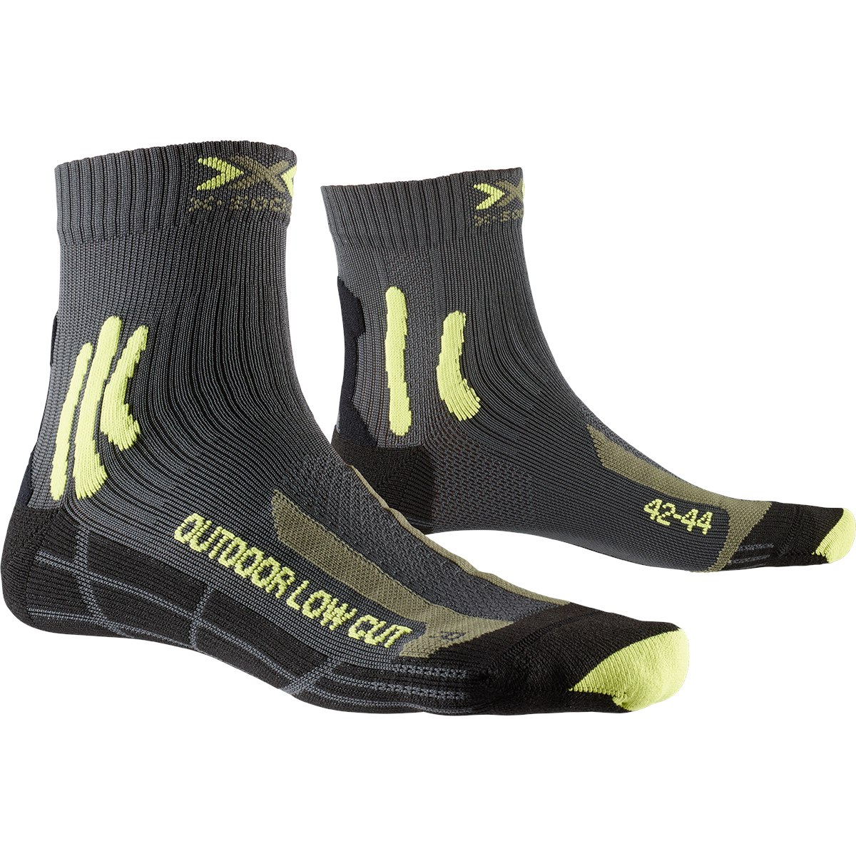 Picture of X-Socks Trek Outdoor Low Cut Socks - anthracite/lime