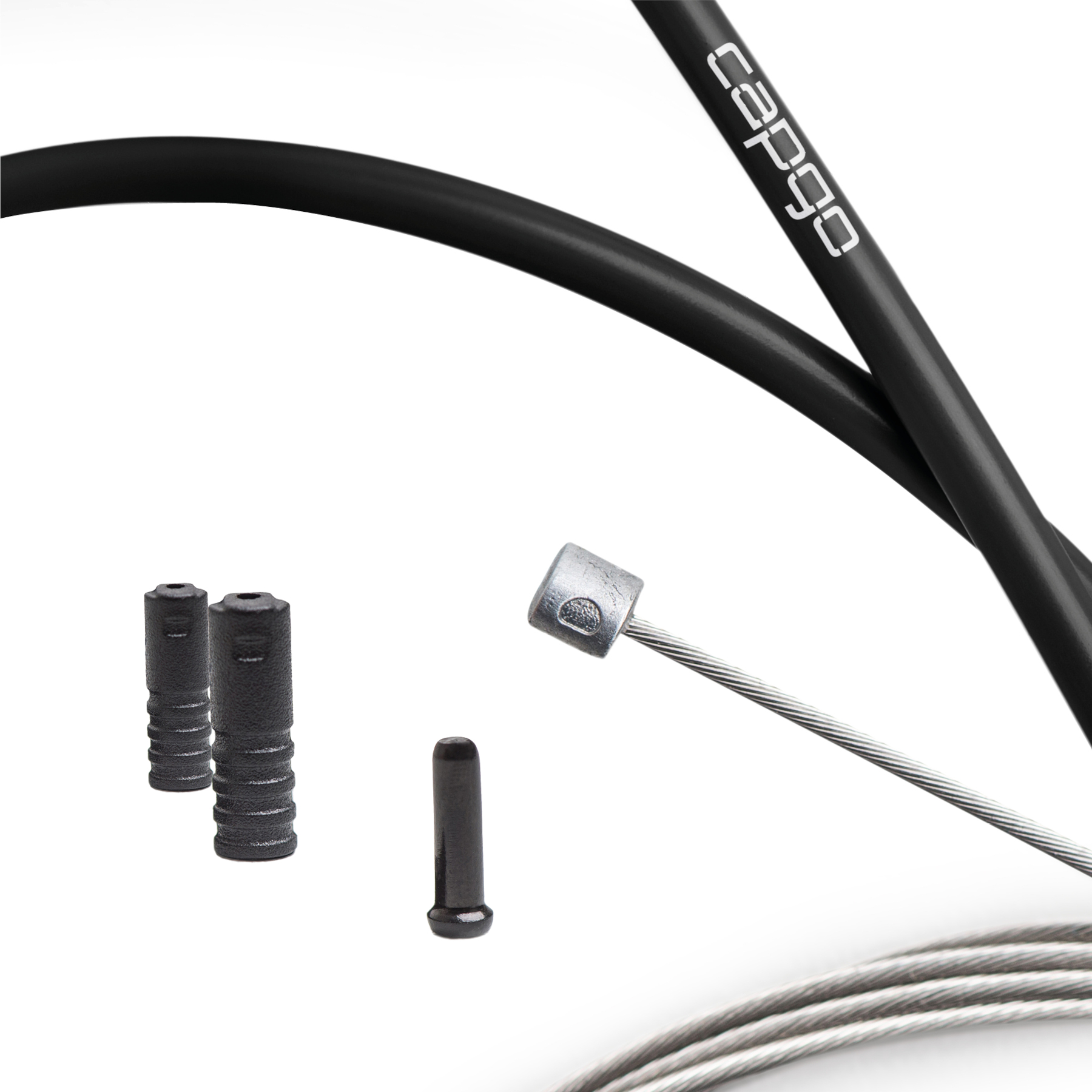 Produktbild von capgo Schaltzugset - Blue Line ECO | Single (1x) | E-Bike/MTB (Shimano/SRAM) - schwarz