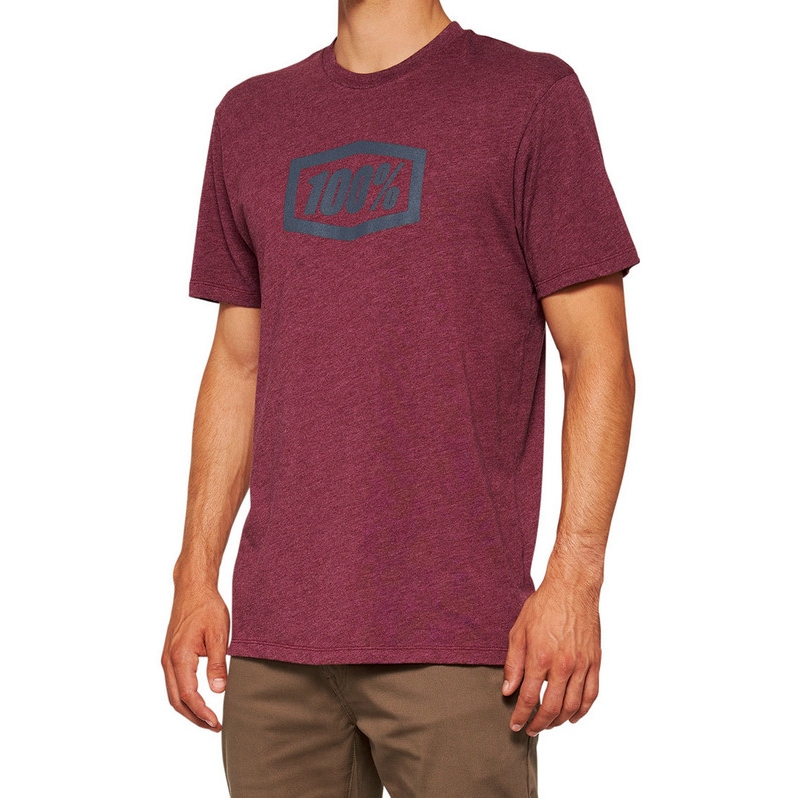 Image de 100% Icon T-Shirt - maroon heather