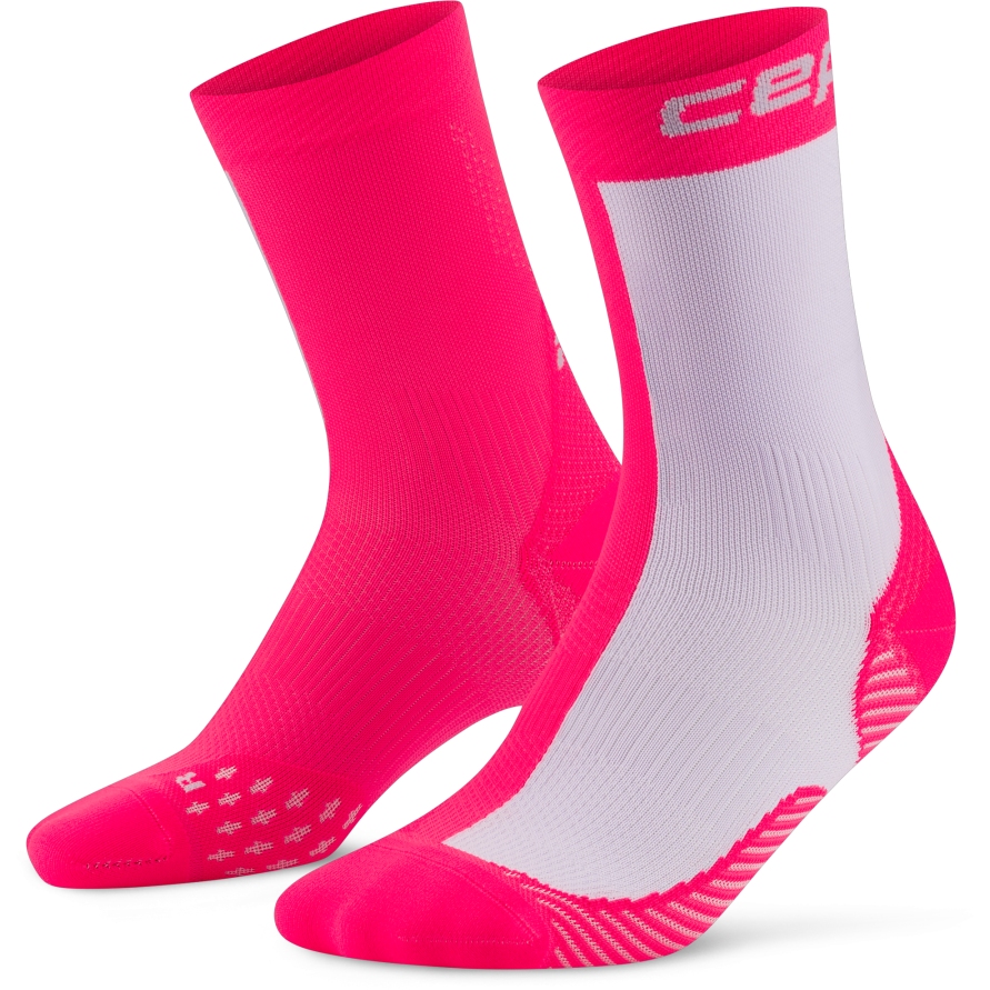Bild von CEP Run Edt. Half&Half Mid Cut Kompressionssocken Herren - pink/lilac