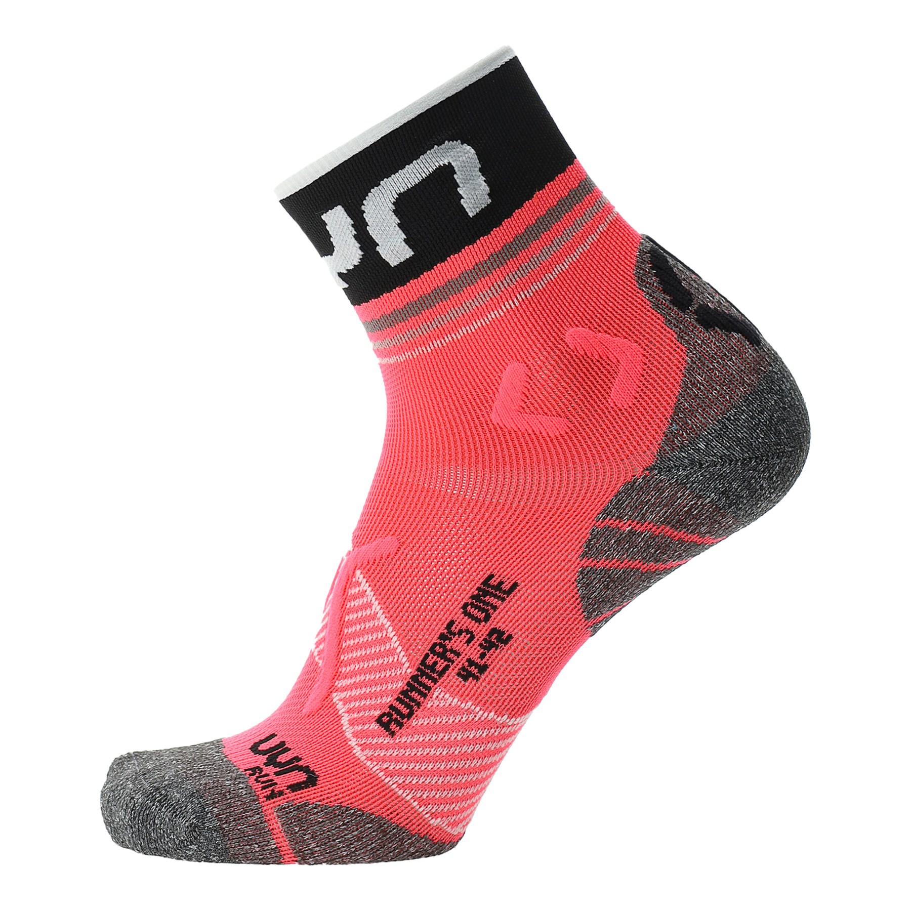 Produktbild von UYN Runner&#039;s One Short Cut Socken Damen - Pink/Schwarz