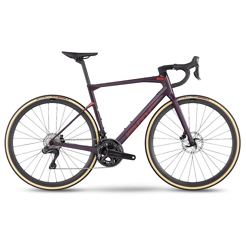 Photo produit de BMC ROADMACHINE 01 THREE - Vélo Route en Carbone - 2023 - violet &amp; neon red