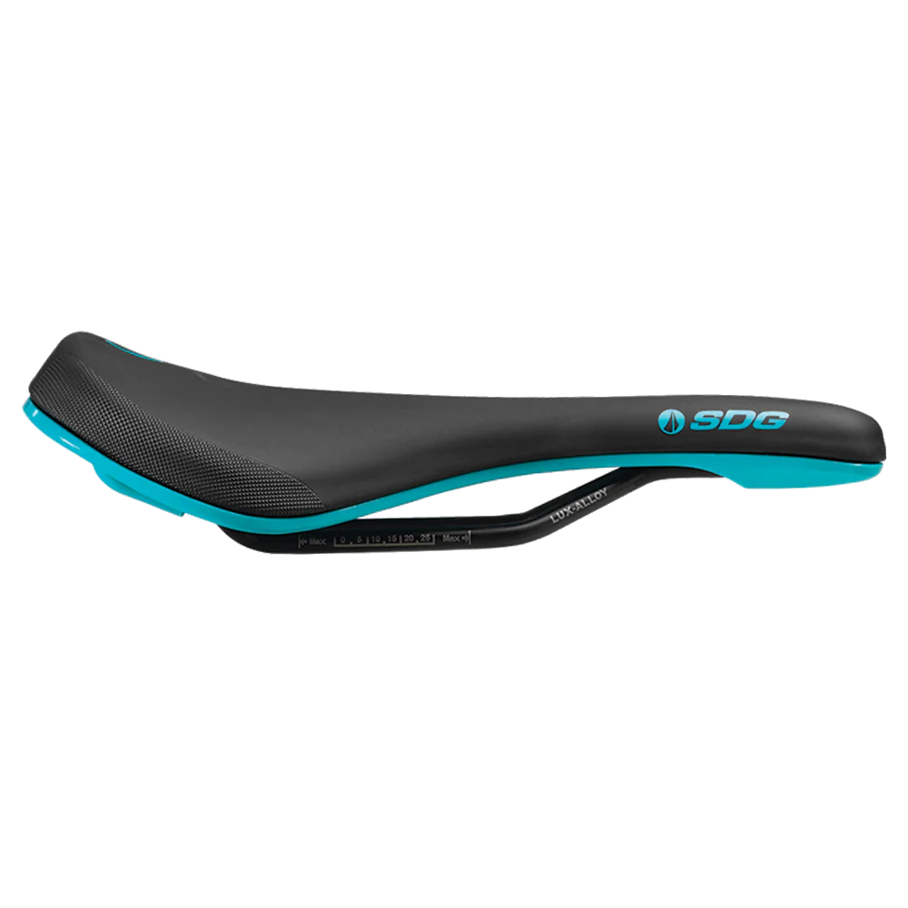 SDG Bel-Air 3.0 MAX MTB Saddle - Lux Alloy - black/turquoise | BIKE24
