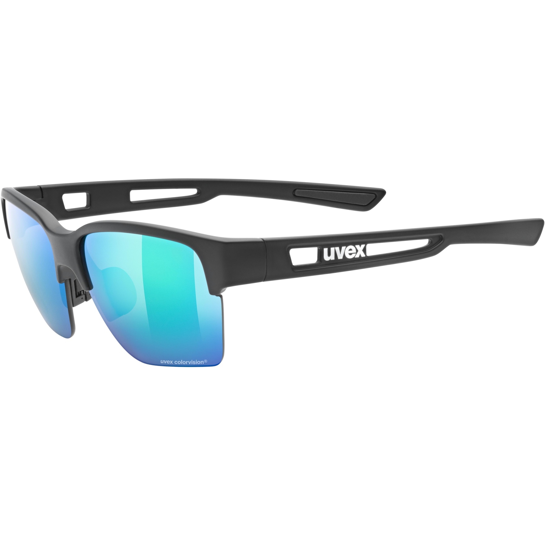 Picture of Uvex sportstyle 805 CV Glasses - black mat/colorvision mirror green