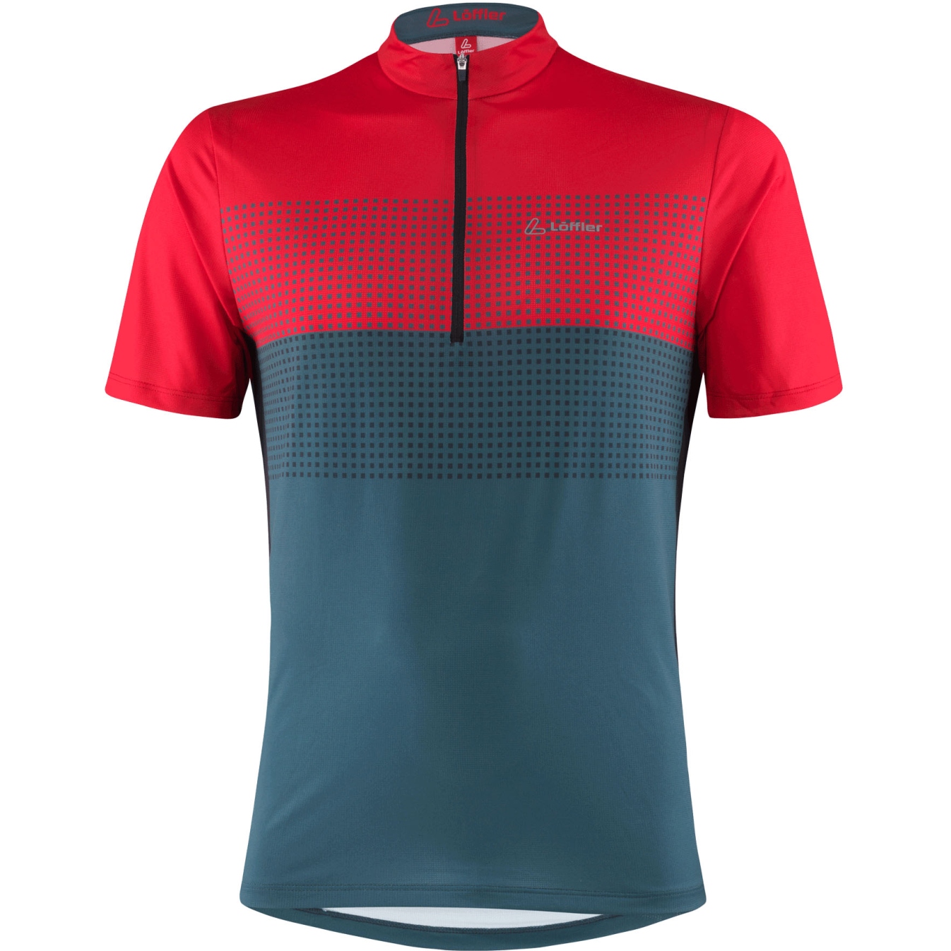 Löffler T-Shirt Cyclisme Half Zip Homme - Sparta - rouge 551 - BIKE24