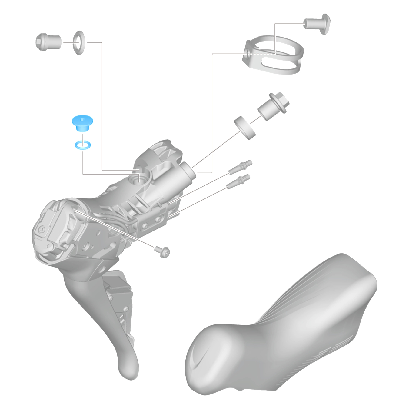 YINETTECH Lot De 2 Vis De Purge De Frein à Disque TC4 En Titane Avec Joints Toriques M5 X 8,5 Mm Compatibles Avec étrier Hydraulique Shimano M985/M988/M9020 Y8RM98010 Noir