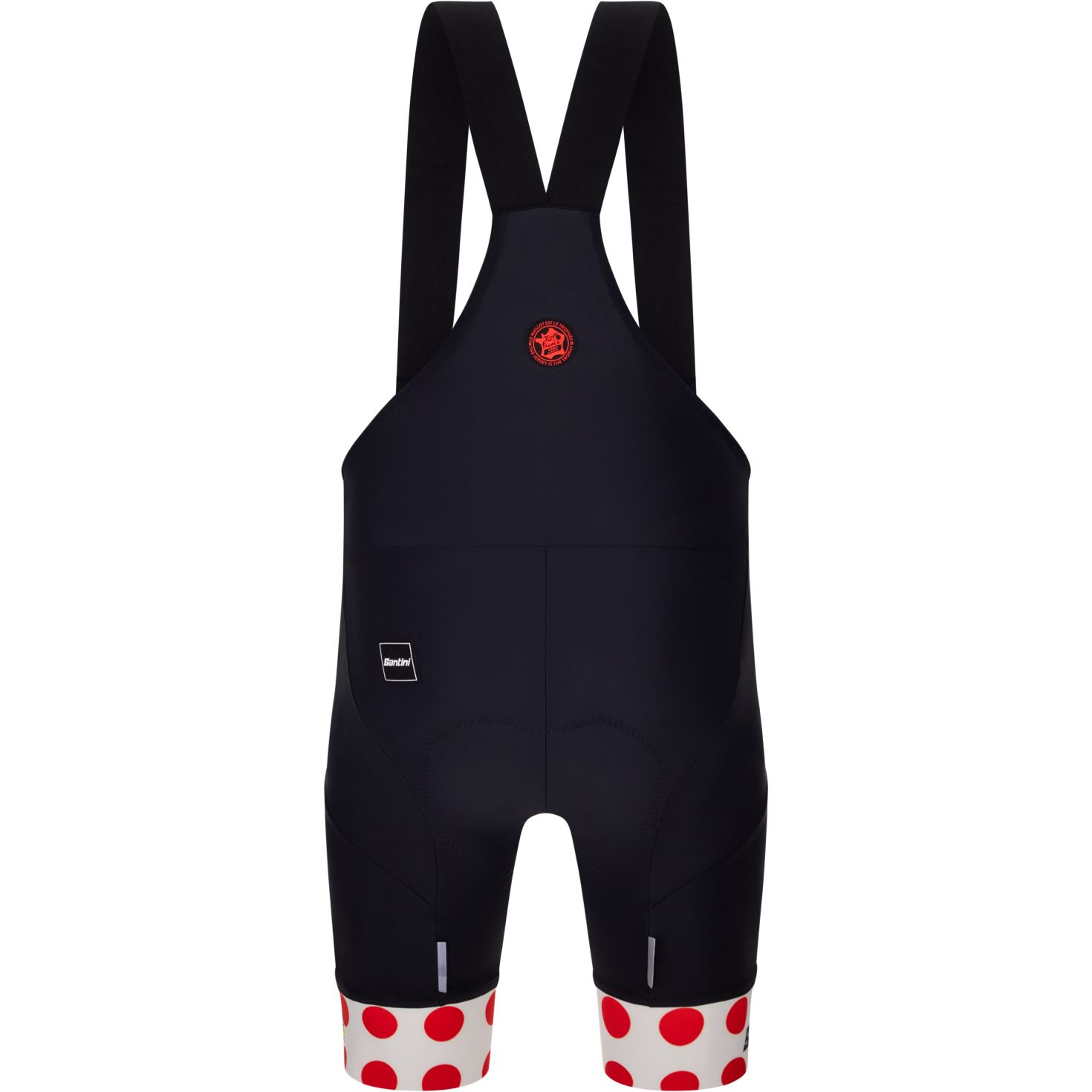 Santini Salopette Ciclismo Corta Uomo GPM Leader Tour de France™ 2025  Collection RE1375GITTDFKOM nero NE