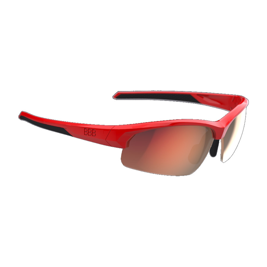 Produktbild von BBB Cycling Impress Small BSG-68 Glossy Red | MLC Red + Yellow + Clear Brille - rot glänzend