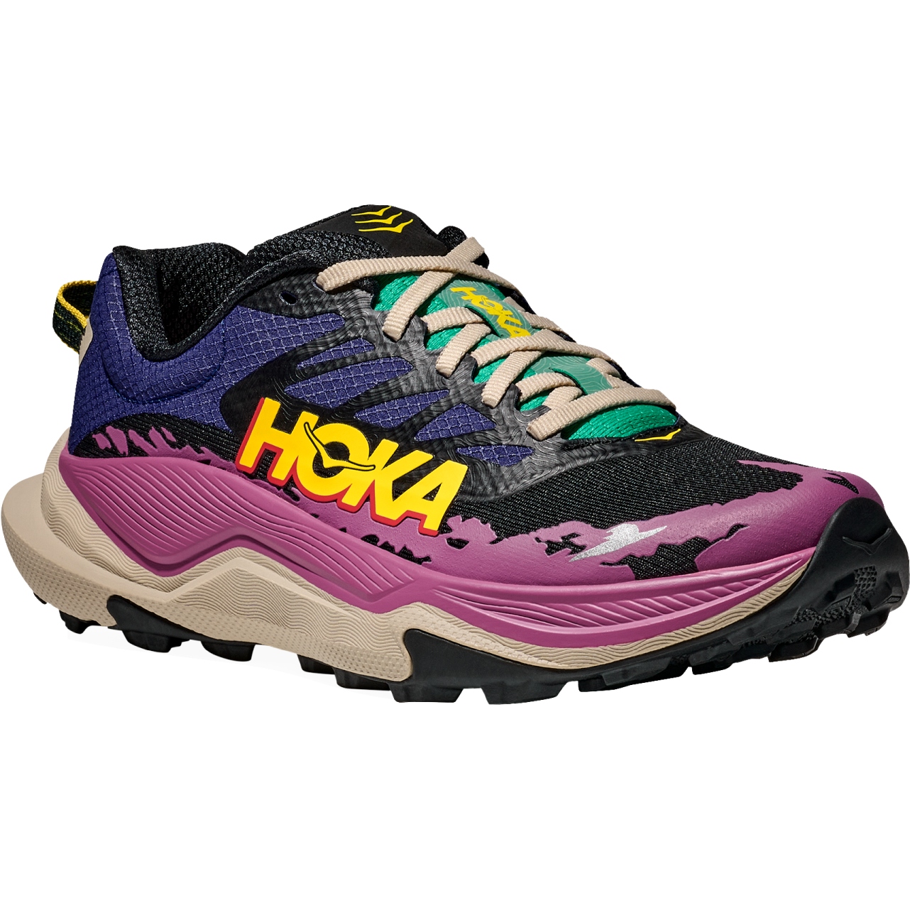 Produktbild von Hoka Torrent 4 Laufschuhe Damen - mountain iris / oatmeal