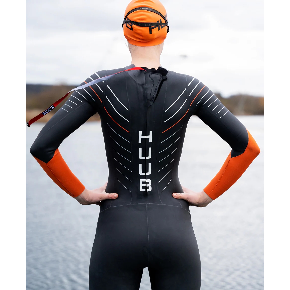 HUUB Design Araya Wetsuit Women - black/orange | BIKE24