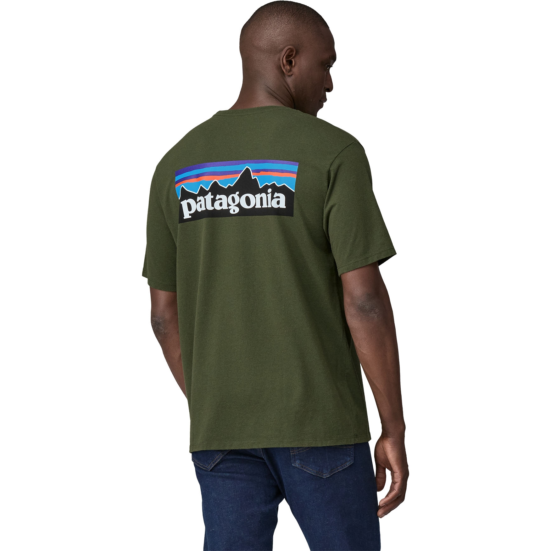 Patagonia P 6 Logo Responsibili Tee T Shirt Herren Torrey Pine Green BIKE24